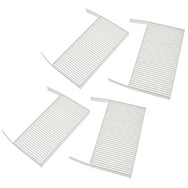 vhbw Filter Set Replacement for Zehnder 527005190 for Ventilation Unit, Air Filter G4 / F7 (Pack of 4), 19 x 10 x 3 cm, White
