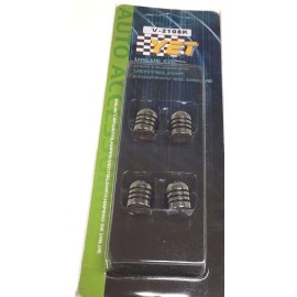 YET RUBBER GRIP CHROME METAL CAR WHEEL TIRE RIMS VALVES DUST STEMS AIR CAPS  V-2108K