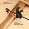 AIMALL 4 Pcs Woodworking Clip Bar Clamp F-tyle Grip Quick