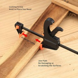 AIMALL 4 Pcs Woodworking Clip Bar Clamp F-tyle Grip Quick Ratchet Release Squeeze Tools