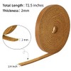 Ringsun 1/4 Inch Wide Flat Leather Strips for Crafts, Full