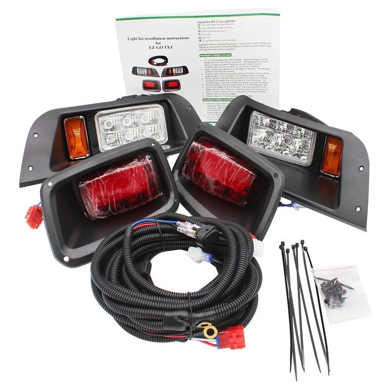 COOL STAR LED Headlight Tail Light Kit Compatible with EZGO