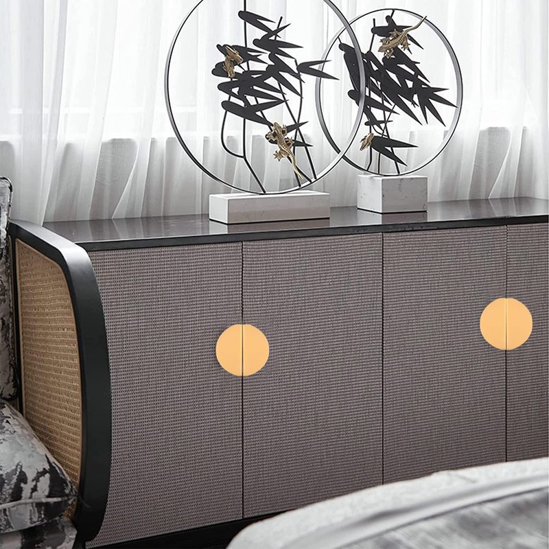 INCREWAY Half Moon Drawer Pulls,8PCS Aluminum Alloy Cabinet Pulls Semicircle