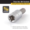 Titan 15608 3/8-Inch Drive x 8mm Hex Bit Socket