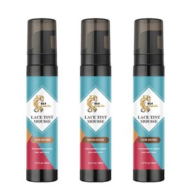 LACE TINT MOUSSE Silicone Free Organic Hair Styling - COLOR: DARK BROWN