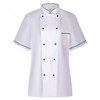 MISEMIYA MZ-849B Women's Kitchen Jacket, white
