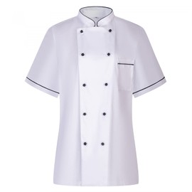 MISEMIYA MZ-849B Women's Kitchen Jacket, white