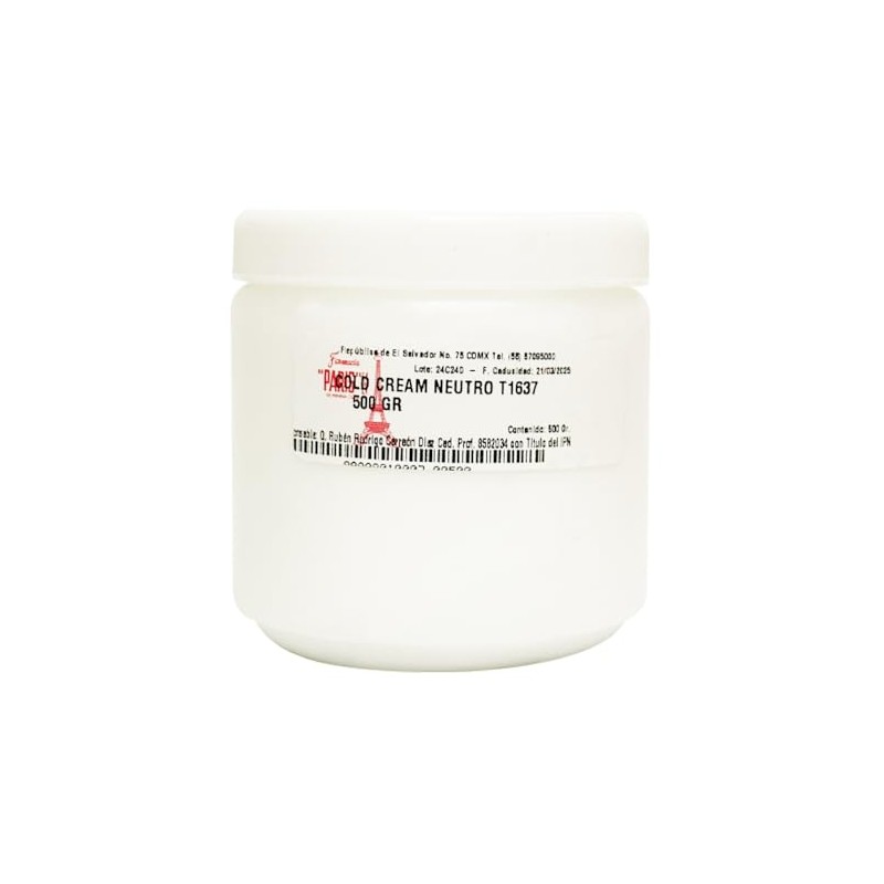 Farmacias PARIS | Cold Cream Neutro 500 gr