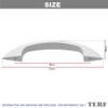 TERF® D-Shape Front Fix Pull Handle 125mm (5 inch) White