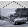 Blechschild mit Kordel 18 x 12 cm Nostalgie Schild: Panzer