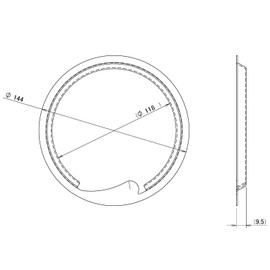 Stainless Steel Drain Net Holder φ144 (for kitchen) Made in Japan Drain Garbage Receptor SUS304 Sink 14.5cm (φ144) (φ144)