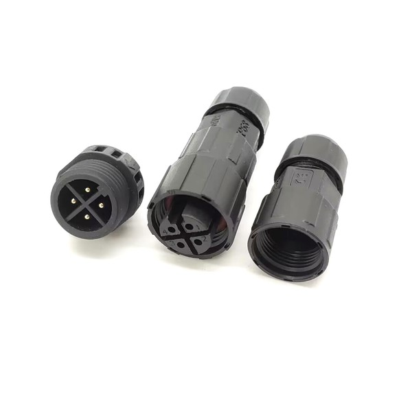 M16 Series 4-Pin Threaded Aviation Cable Plug - Screw Lock