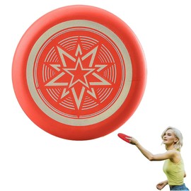 WUSJCOF 1 pcs Wurfscheibe Frisbee für Erwachsene, Spiele und Spaß im Freien,Rot, fluoreszierend, Kinder, Sport