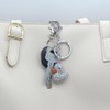 Cute Crystal Rhinestone Animal Duck Car Key Chain Ring Charm