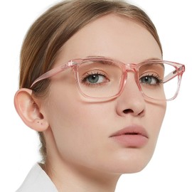 MARE AZZURO Computer Reading Glasses Women Blue Light Blocking Readers 0 100 125 150 175 200 225 250 275 300 350 400 500 600 (Pink, 1.5)