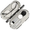 MoKo Double Eyeglass Case, Contact Lens Case with Mirror Tweezers