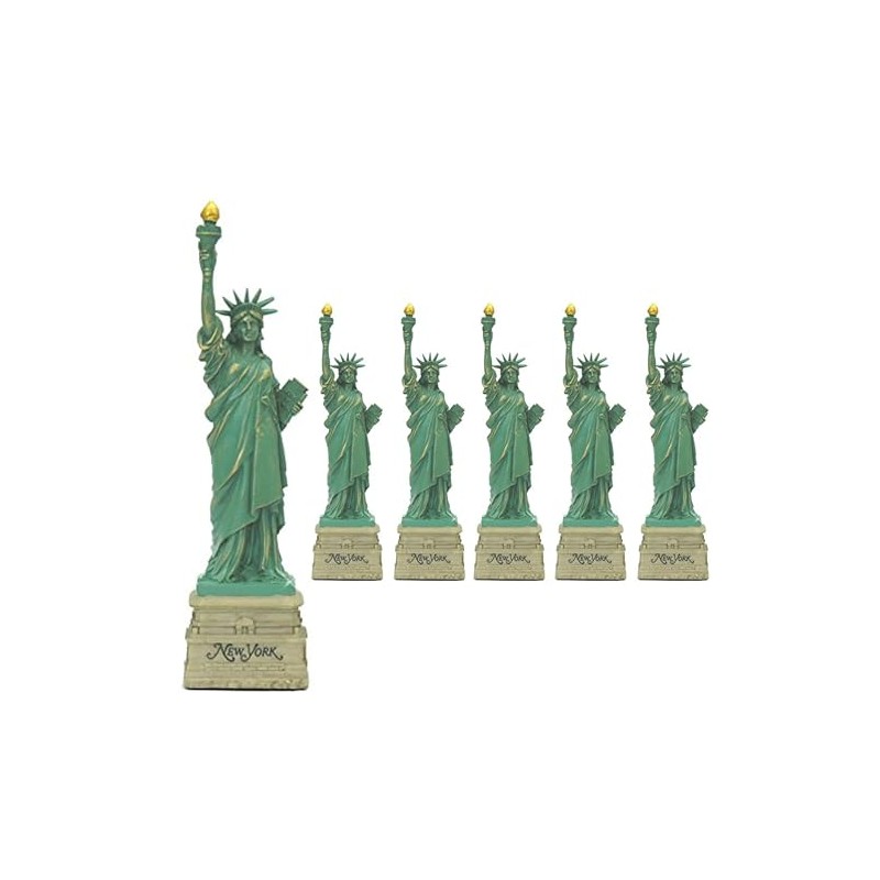 City-Souvenirs Statue of Liberty 6 Inch Replica (6 Pack)