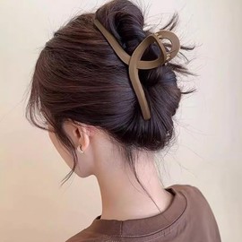 4 Pcs Extra Large Hair Claw Clips for Women, 5'' Big Claw Clips for Long Thick Hair, Non-slip Strong Hold Matte Hair Clips Styling Accessories for Women Girls