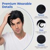 Bettecos Mens 50s Costume Wig with a Front Curly Hair-