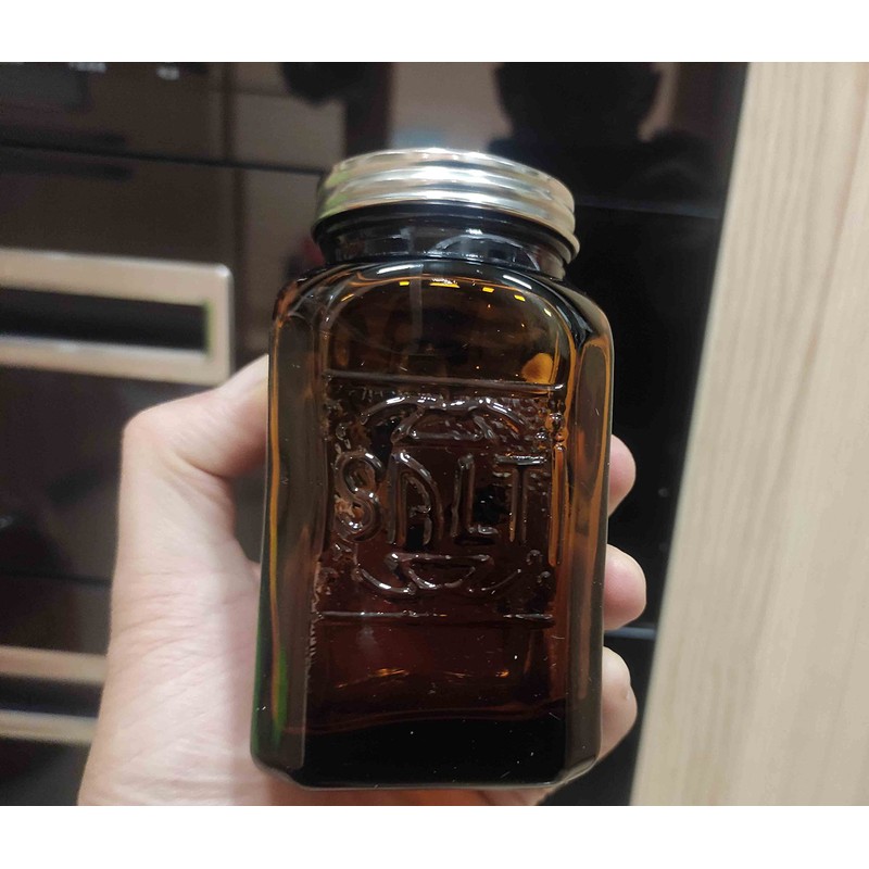 Ritadeshop Depression Style Glass Salt and Pepper Shakers (Amber)