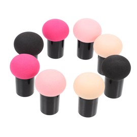WOONEKY Makeup Mushroom Shape Powder Puff 8pcs Beauty Sponge Set Dry Wet Foundation Girl Makeup Tool Make up Kit Comfortable Touch