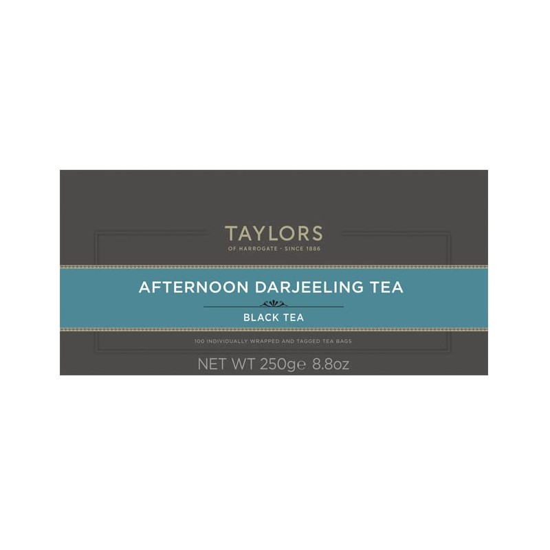 Taylors of Harrogate Afternoon Darjeeling, Black Tea, Individually Wrapped Bags