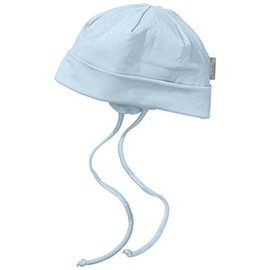 Sterntaler Unisex Beanie mit Bindebändern, Alter: ab 6-9 Monate, Größe: 45, Blau