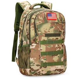 4land Camo Backpack for Boys,Army Boys Backpacks for Elementary Middle School Military,Camouflage Bookbag 40L