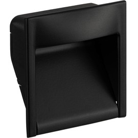 Gedotec Furniture Handle for Inlet Shell Kitchen - Wave Small | Inlet Handle with Recess | Metal Stainless Steel Look | Shell Handle for Cabinets & Drawers | 1 Piece Cabinet Handle