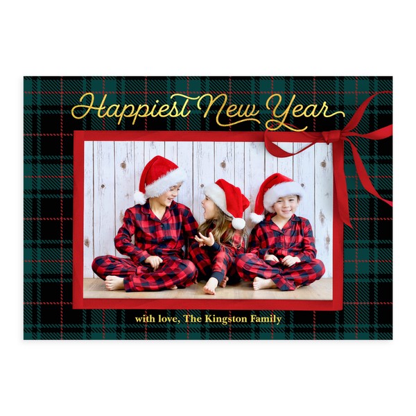 Let's Make Memories Personalized Photo Christmas Cards with Envelopes -