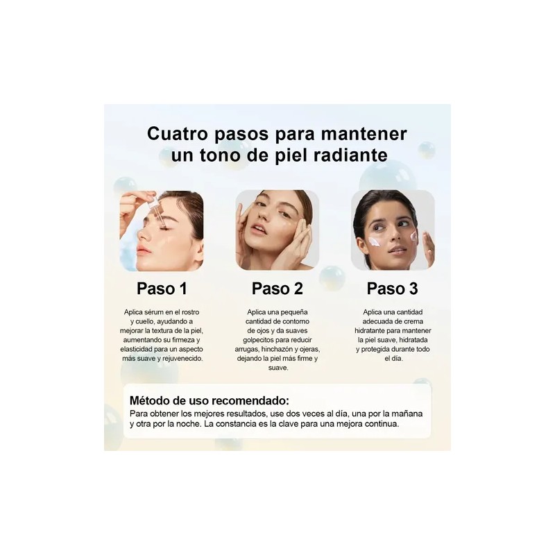 3pc Express Aclara Serum Ojos Hidratante Crema B3 Colágeno