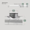 Vent Systems 12" to 8" Inch Saddle Branch for HVAC