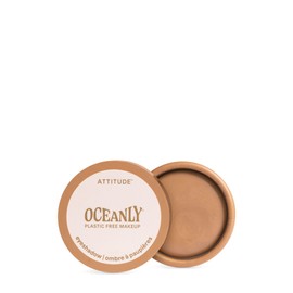 ATTITUDE Oceanly Eyeshadow, EWG Verified, Single Shimmer Cream Eyeshadow, Plastic-Free, Vegan Beauty and Makeup, Happy Hour, 5 mL