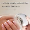 Electric Nail Clipper, Fingernail Cutter and File 2 in 1