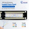 NewYork Cables - Cat6a 12 Port Patch Panel 1U Horizontal,