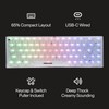 Higround Crystal Opal Basecamp 65% Mechanical USB Wired Gaming Keyboard,
