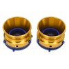 1 Pair NAB Hub Adapters Polished Aluminum Alloy Universal Loading