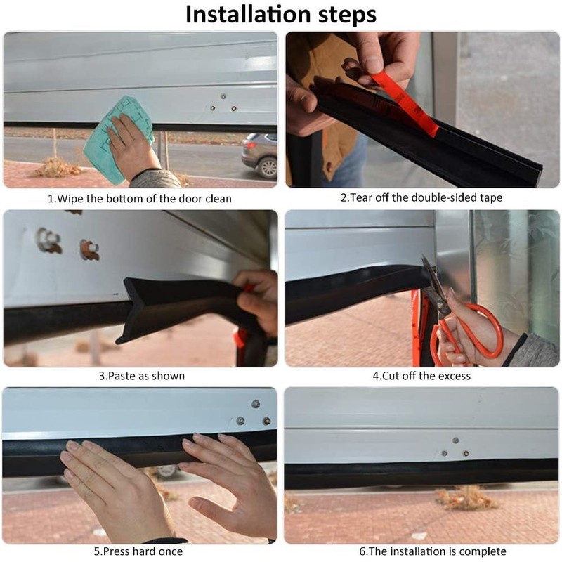 DGSL Universal Garage Door Seals Bottom Rubber, Garage Door Rubber