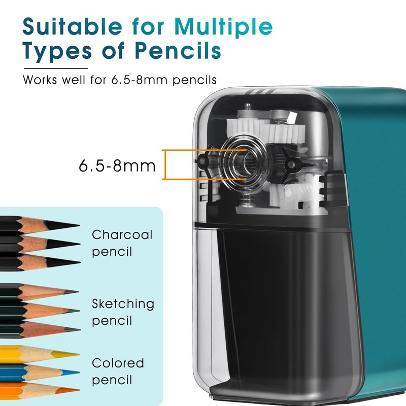 GUCOLUBU Manual Pencil Sharpener Hand Crank Pencil sharpeners for Kids