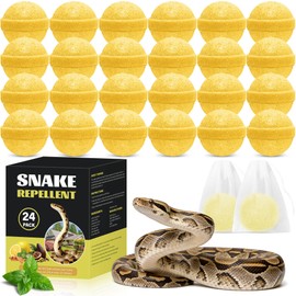 24 Pack Snake Repellent Balls, Natural Snake Deterrent for Yard, Garden