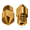 MMOBIEL MMOBIEL 10 Pcs 0.2mm Brass MK8 3D Printer Nozzles