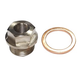 JNNJ Water Temperature Sensor Fitting with Gasket, Sensor Sleeve Adapter M18 X 1.5 to 1/8NPT Iron Thread, Gas Exhaust Water Oil Temperature Sensor Connector Fitting Accessories, For Oil Sensors
