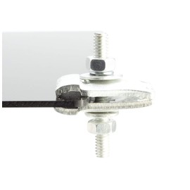 THE CIMPLE CO I Beam Style Ground Clamp - Galvanized Heavy Duty Trailer I-Beam Grounding, Stranded or Solid Wire - Grounding Tools Edition - UL Listed - Antenna, Satellite Dish, Cable TV - 1 Pack