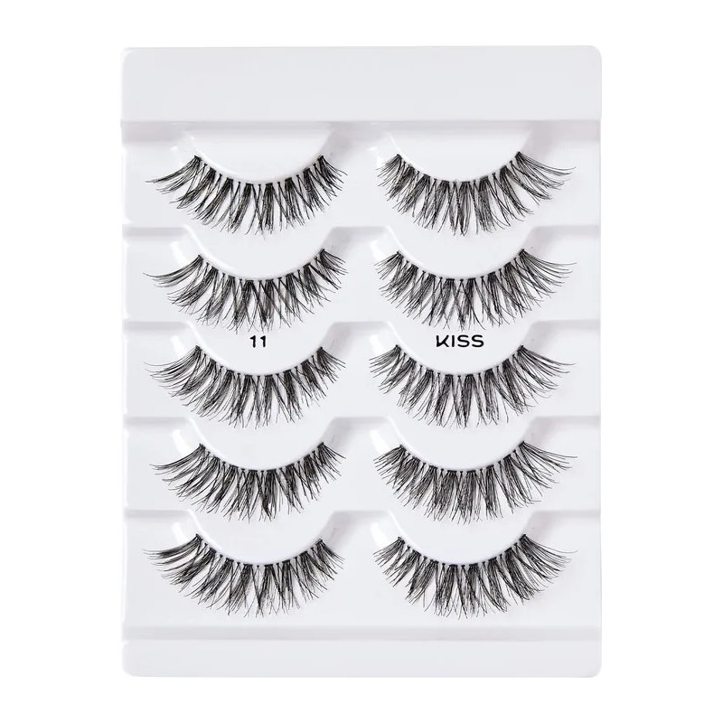Pack x5 Pares Pestañas Postizas Ligeras Kiss So Wispy