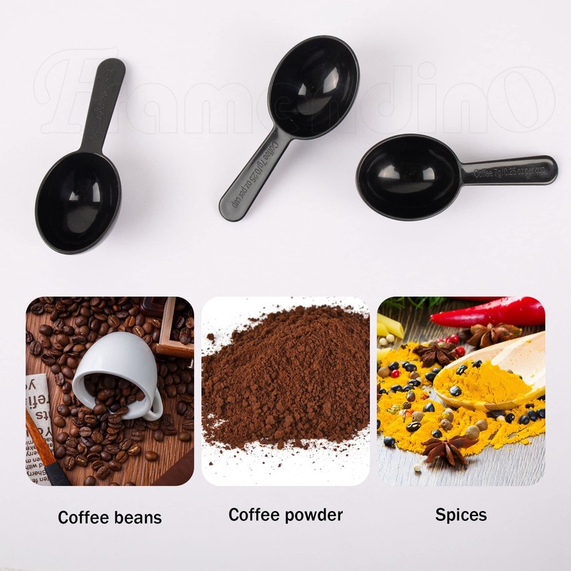 Framendino, 24 Pack Plastic Coffee Measuring Spoons Short Handle Scoops