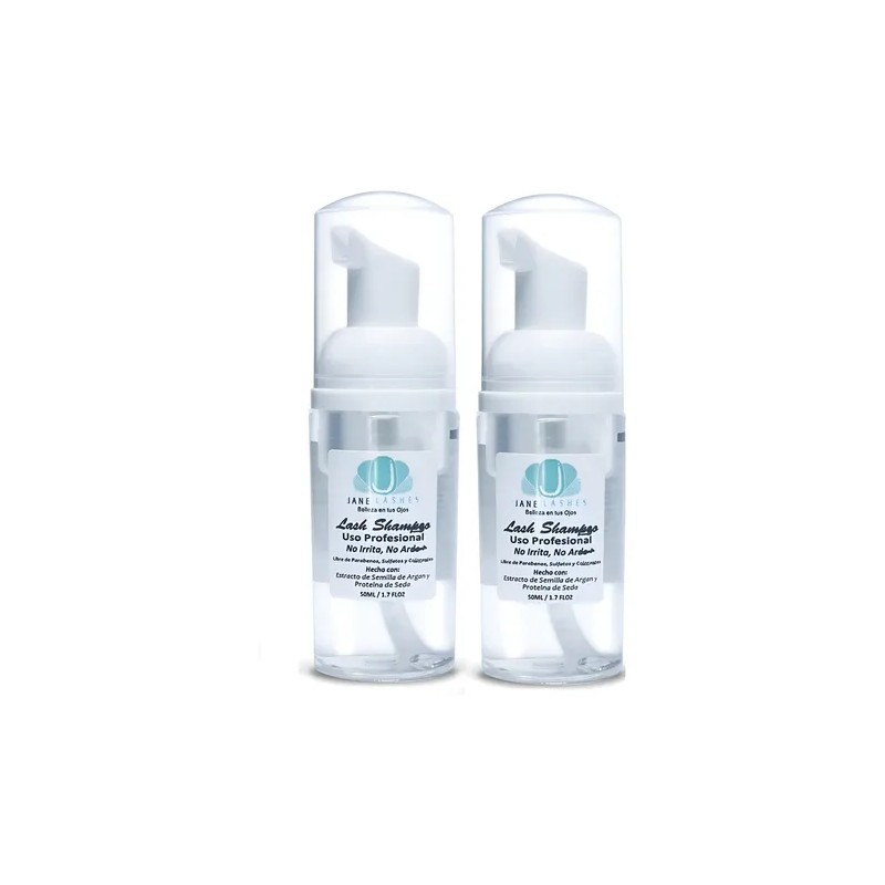 Lash Shampoo 50 Ml Lashes Pestaña Mink Espuma Limpiadora 2pz