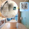 Waterproof Hanging Wall Clock Shower Timer, Large Digital Bathroom Alarm