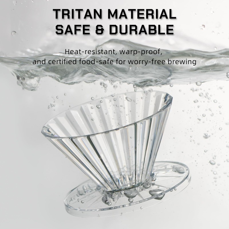 MAVO Pour Over Coffee Dripper, Detachable Hand Drip Brewer, Pour