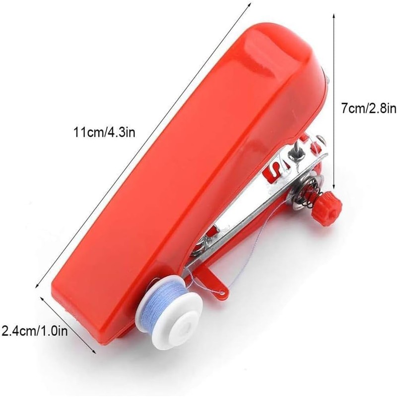Blue Handheld Sewing Machine, Sewing Machines Portable Mini Manual Sewing