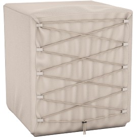 Air Conditioner Cover For Outside Units - Central AC Condenser Cover - Dual Shoelace Drawstring For Snug Fit
